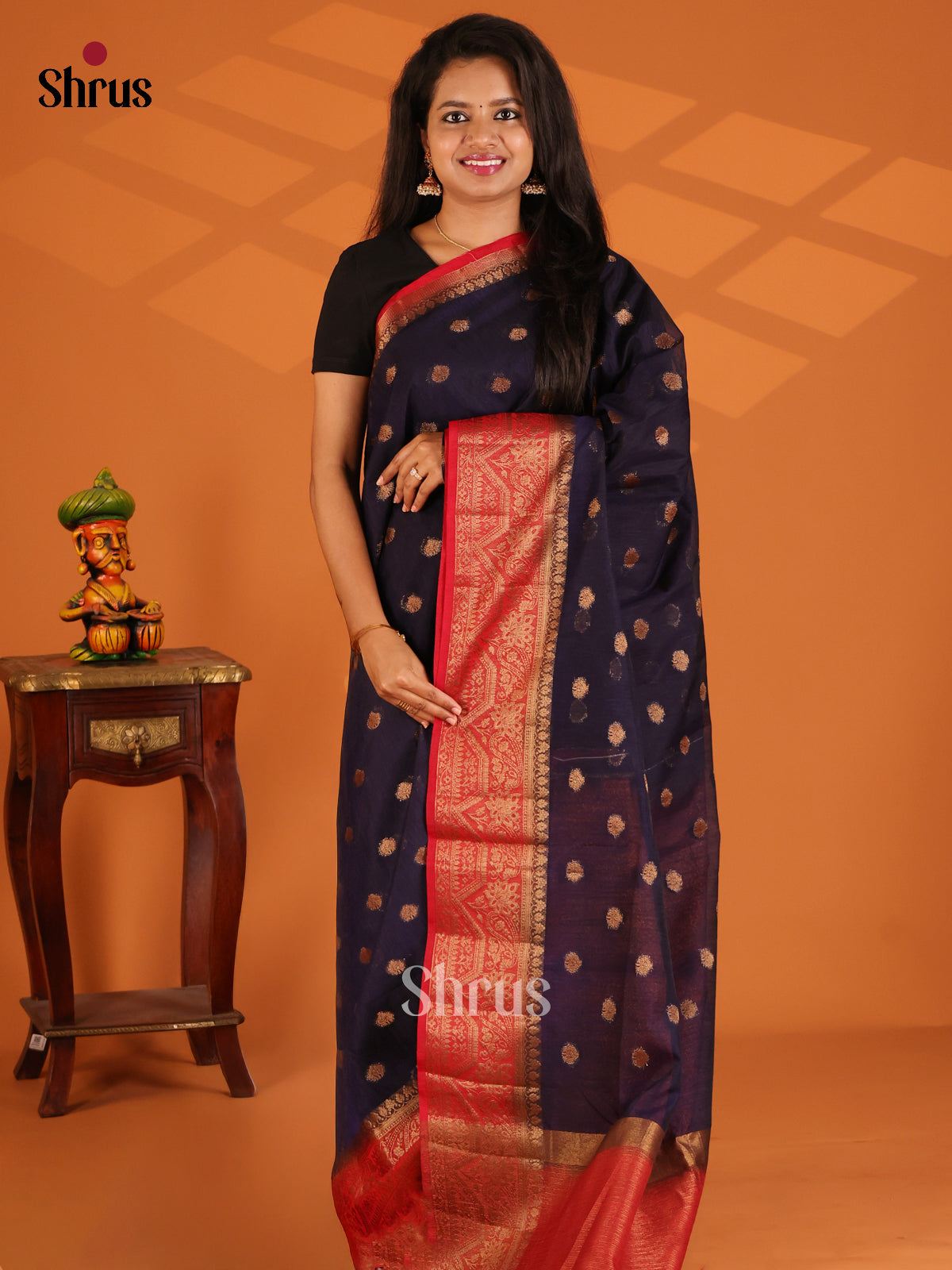 Blue with Red - semi jute - Shop on Shrus.com