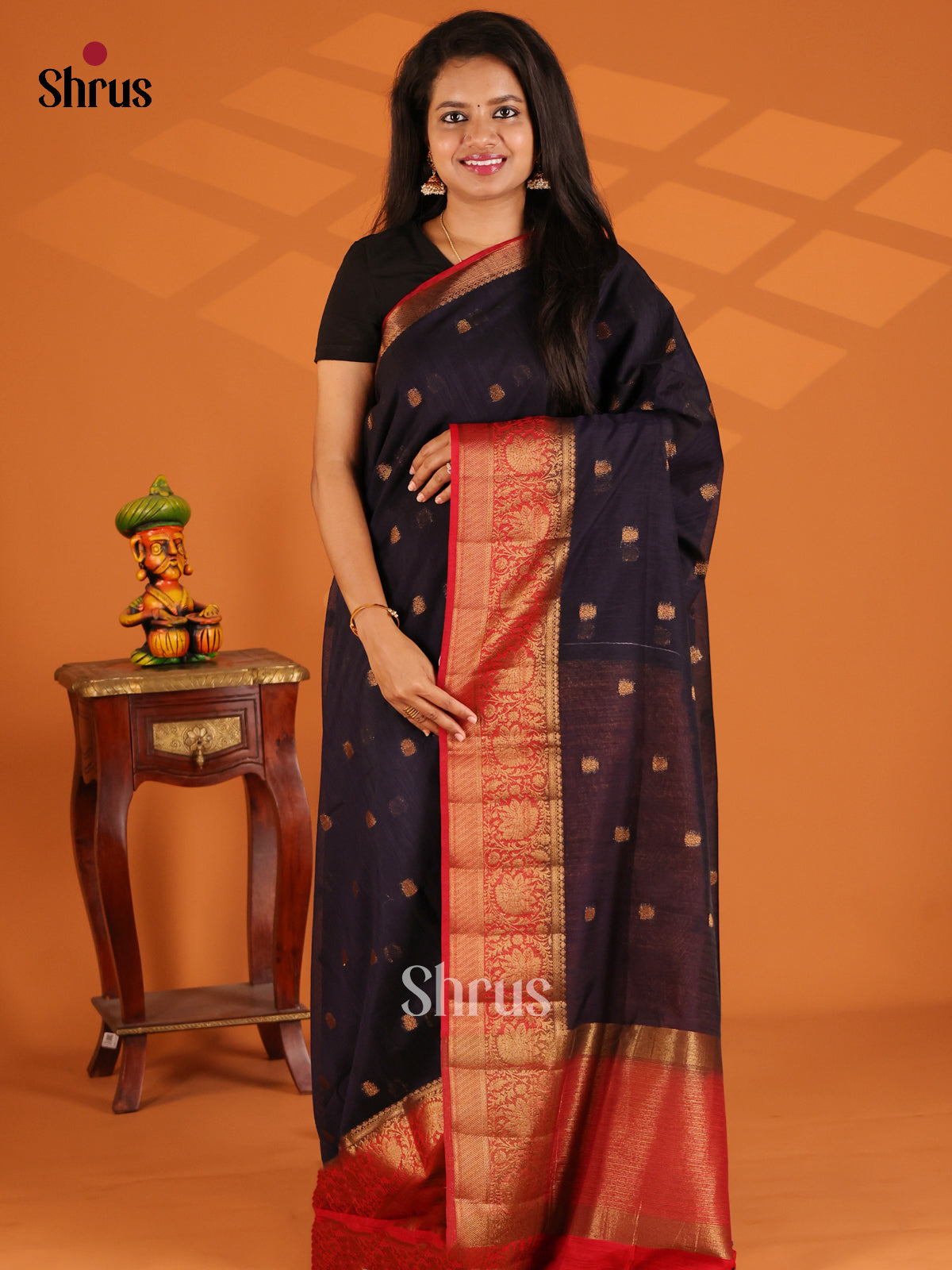 Blue with Red - semi jute - Shop on Shrus.com