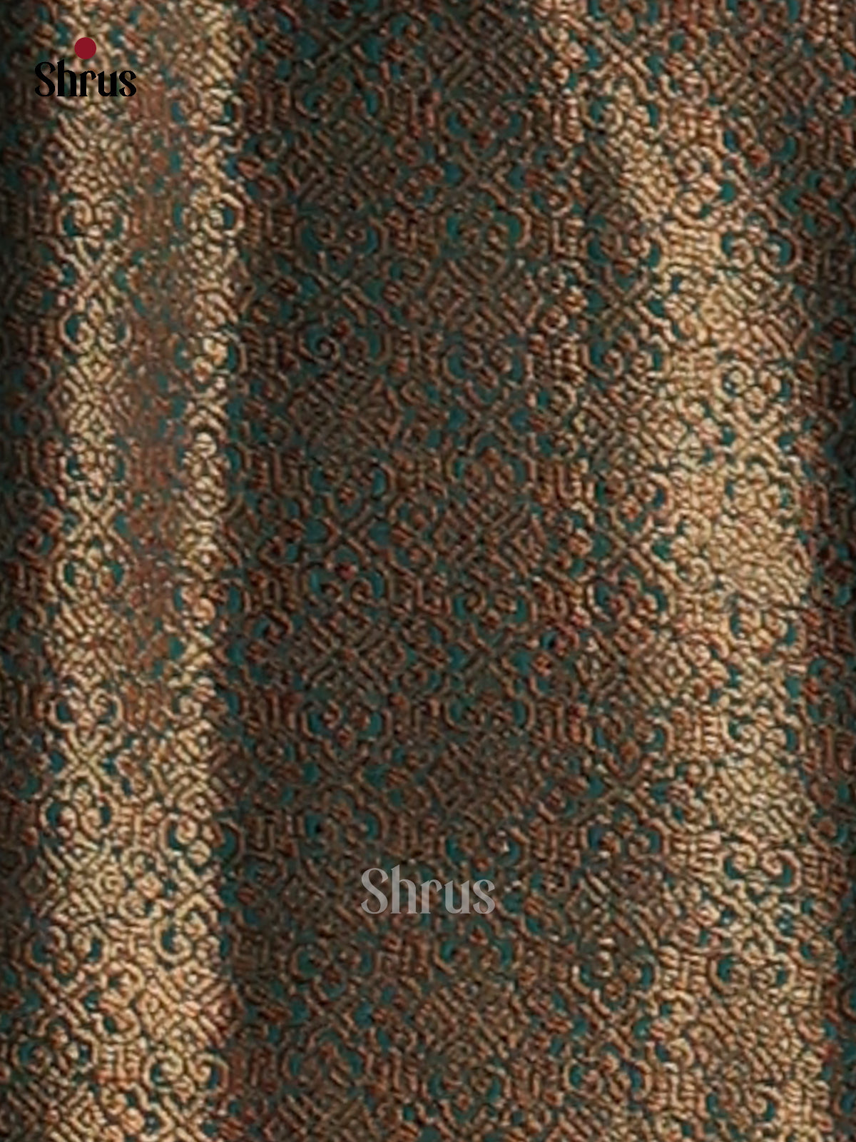 Maroon & Blue- Semi Jute Saree - Shop on Shrus.com