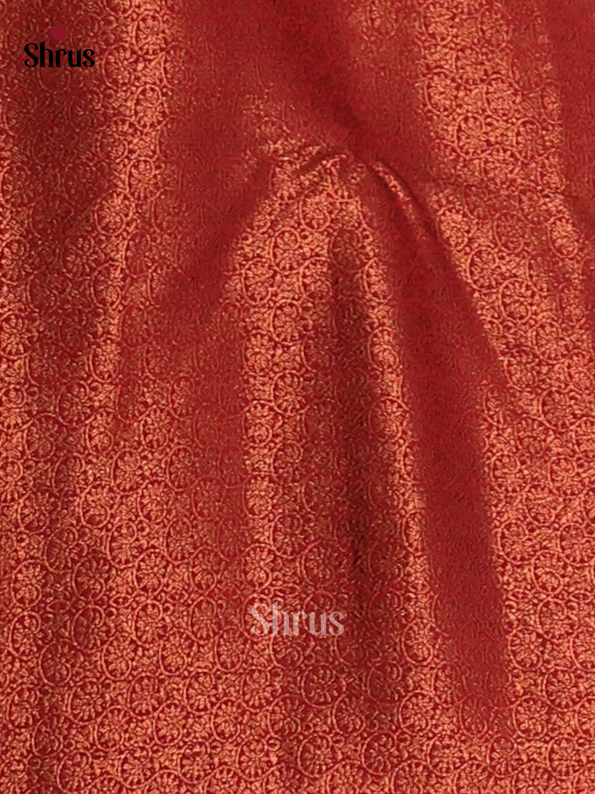 Green & Red - Semi Jute Saree - Shop on Shrus.com