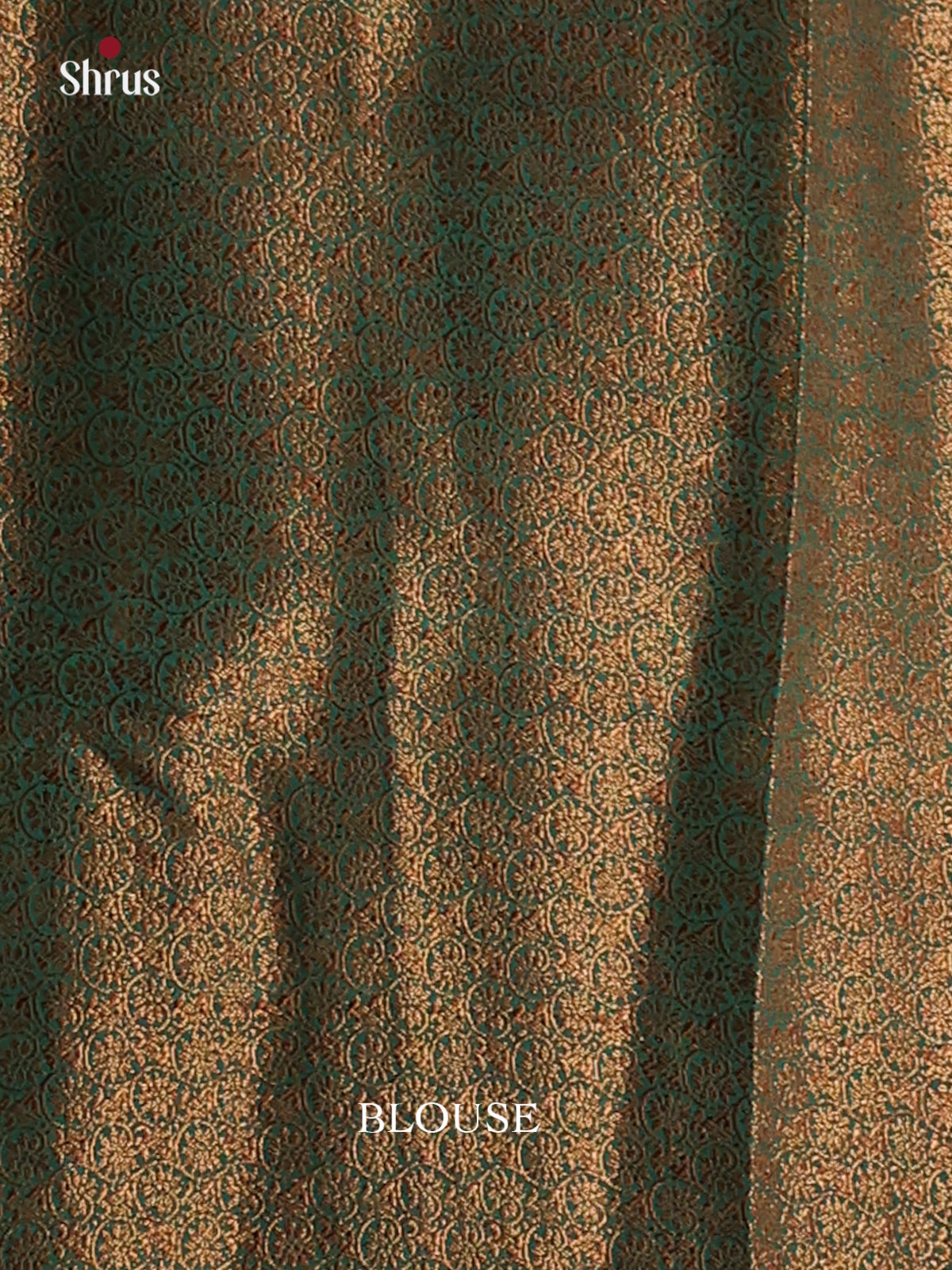 Blue with Green - Semi Jute Saree - Shop on Shrus.com