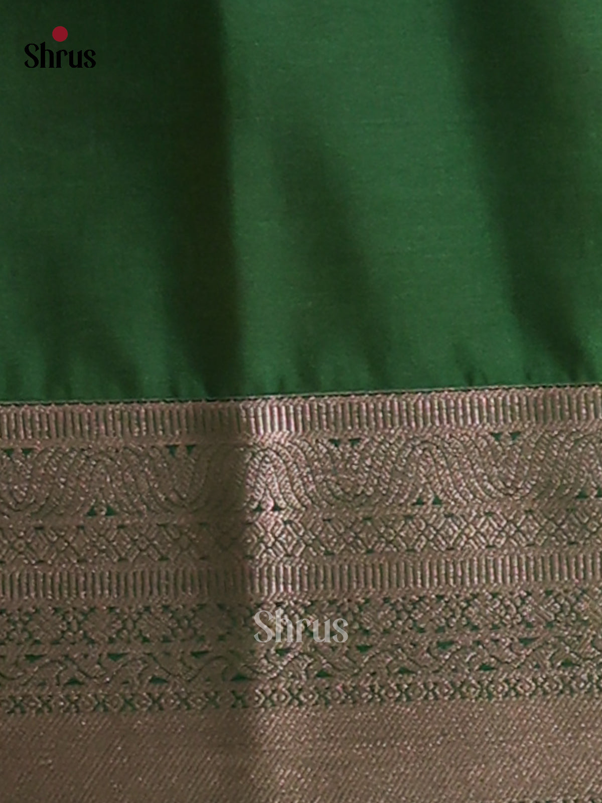 Orange & Green- Semi Softsilk Saree - Shop on Shrus.com