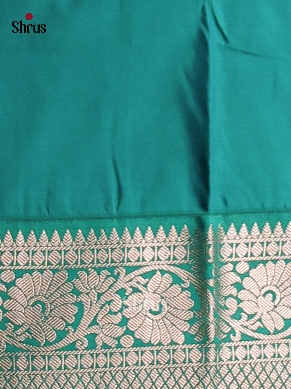 Lavender with Teal - Semi Kanchipuram Saree - Shop on Shrus.com
