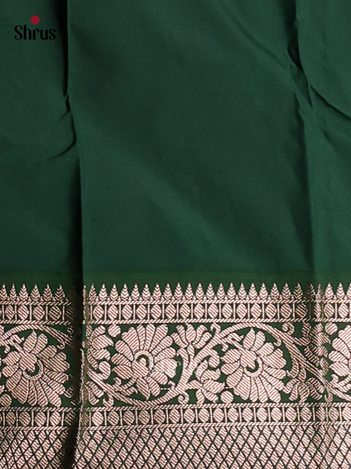 Pink with Green - Semi Kanchipuram Saree - Shop on Shrus.com
