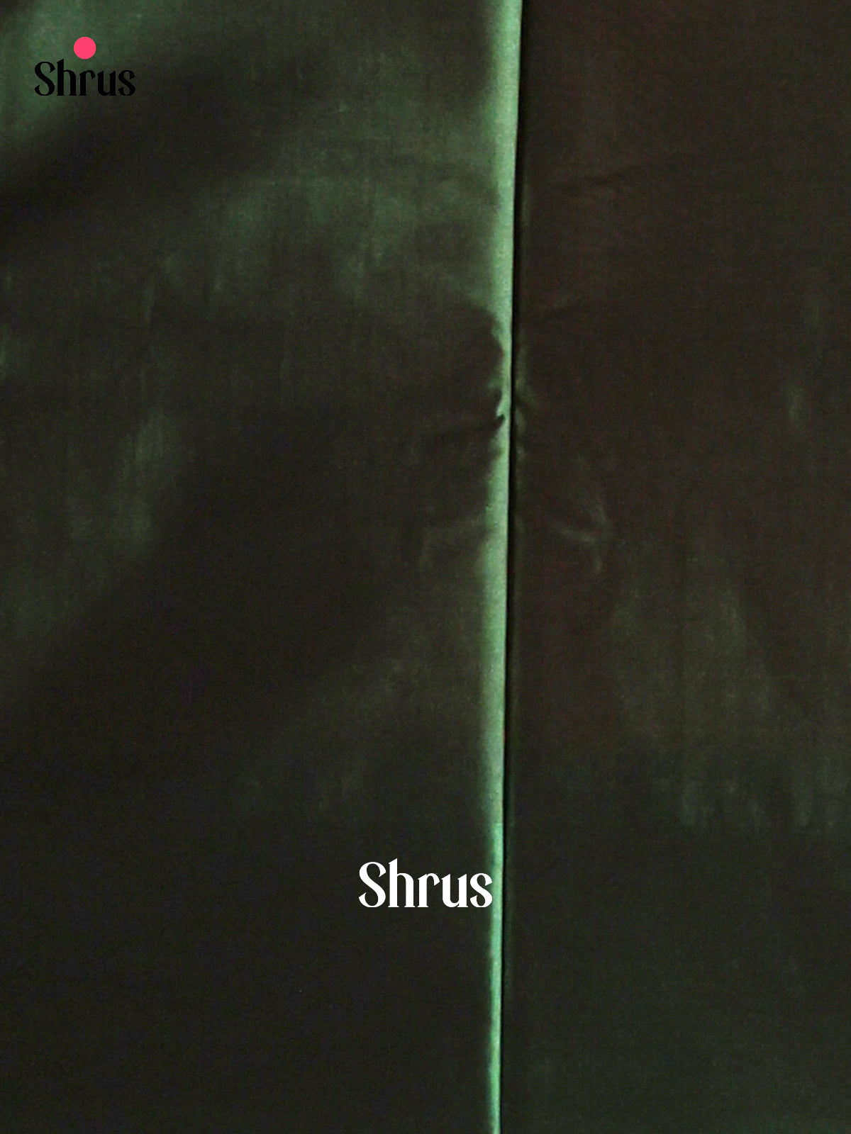 Brick Orange with Green - Semi Kanchipuram Saree - Shop on Shrus.com