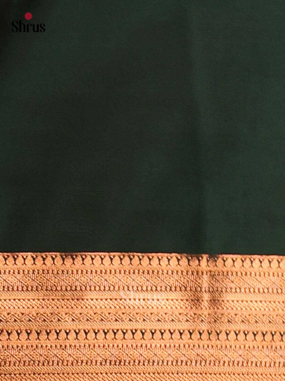 Rust & Green - Korvai Semi Kanchipuram saree - Shop on Shrus.com