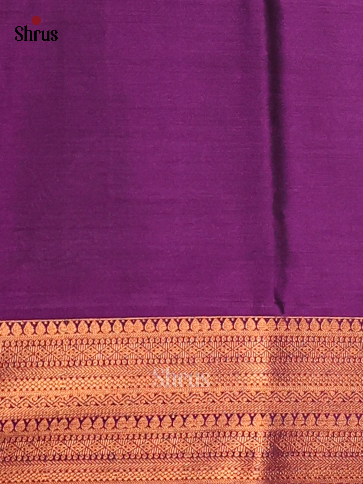 Green & Purple - Korvai Semi Kanchipuram saree - Shop on Shrus.com