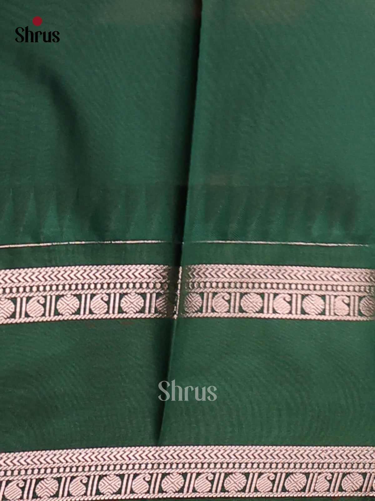 Pink with Green- Semi Kanchipuram Saree - Shop on Shrus.com
