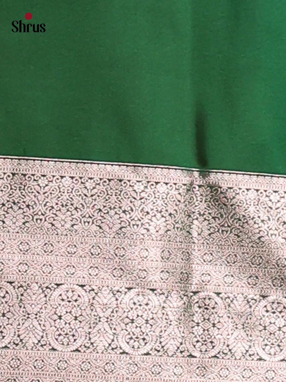 Orange & Green - Semi Softsilk Saree - Shop on Shrus.com
