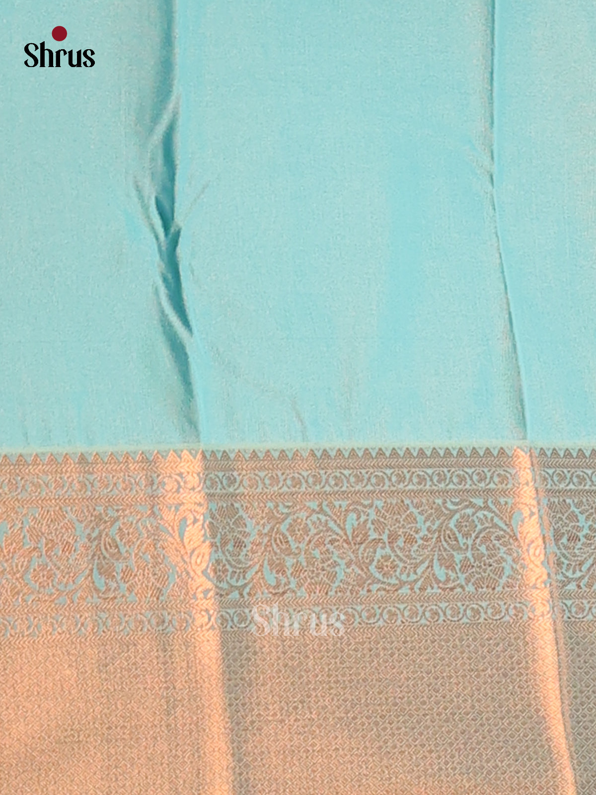 Vadamalli  with Pastel Blue - Semi Kanchipuram Saree - Shop on Shrus.com