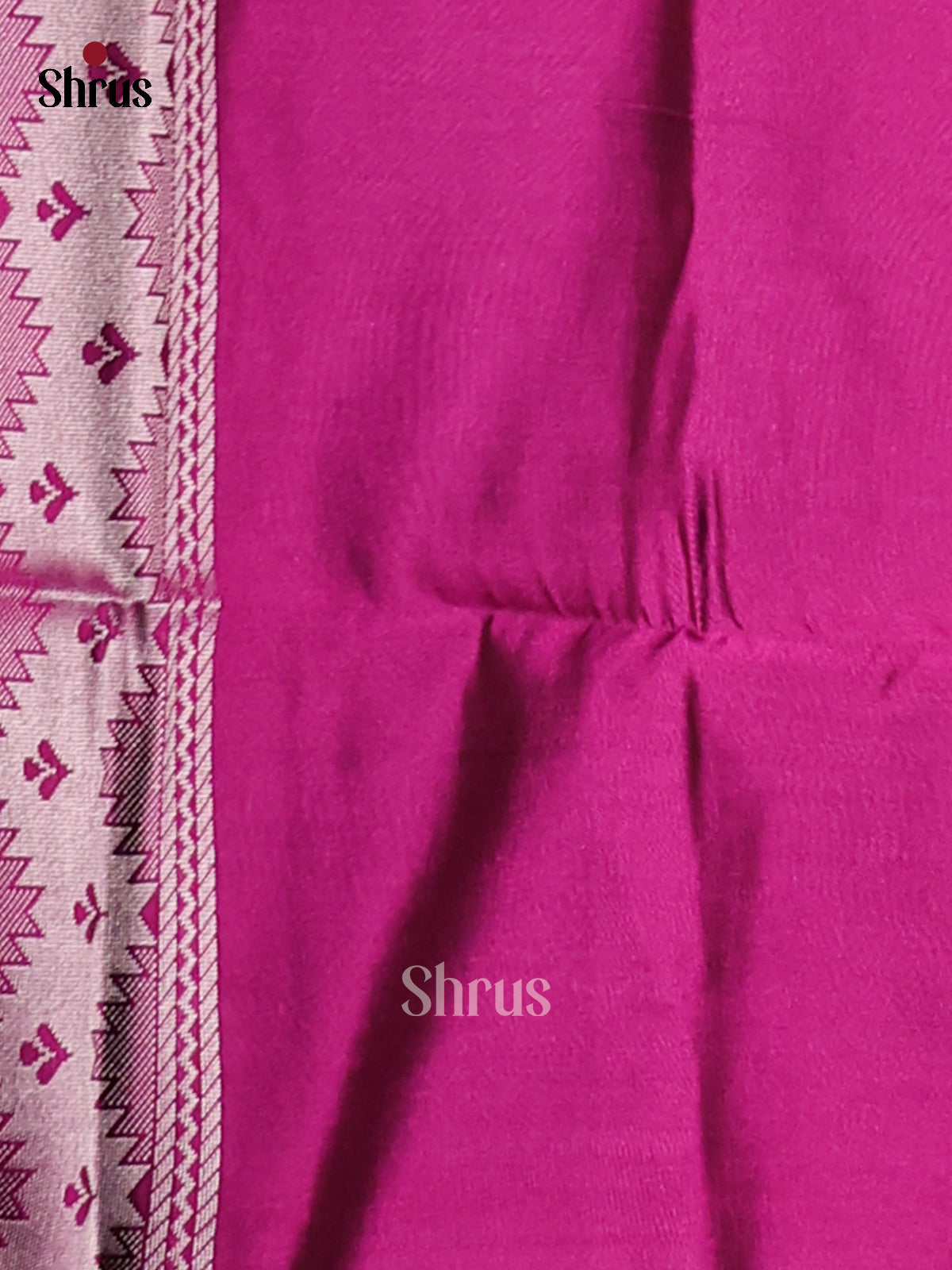 Blue & Purple - Semi Softsilk Saree - Shop on Shrus.com