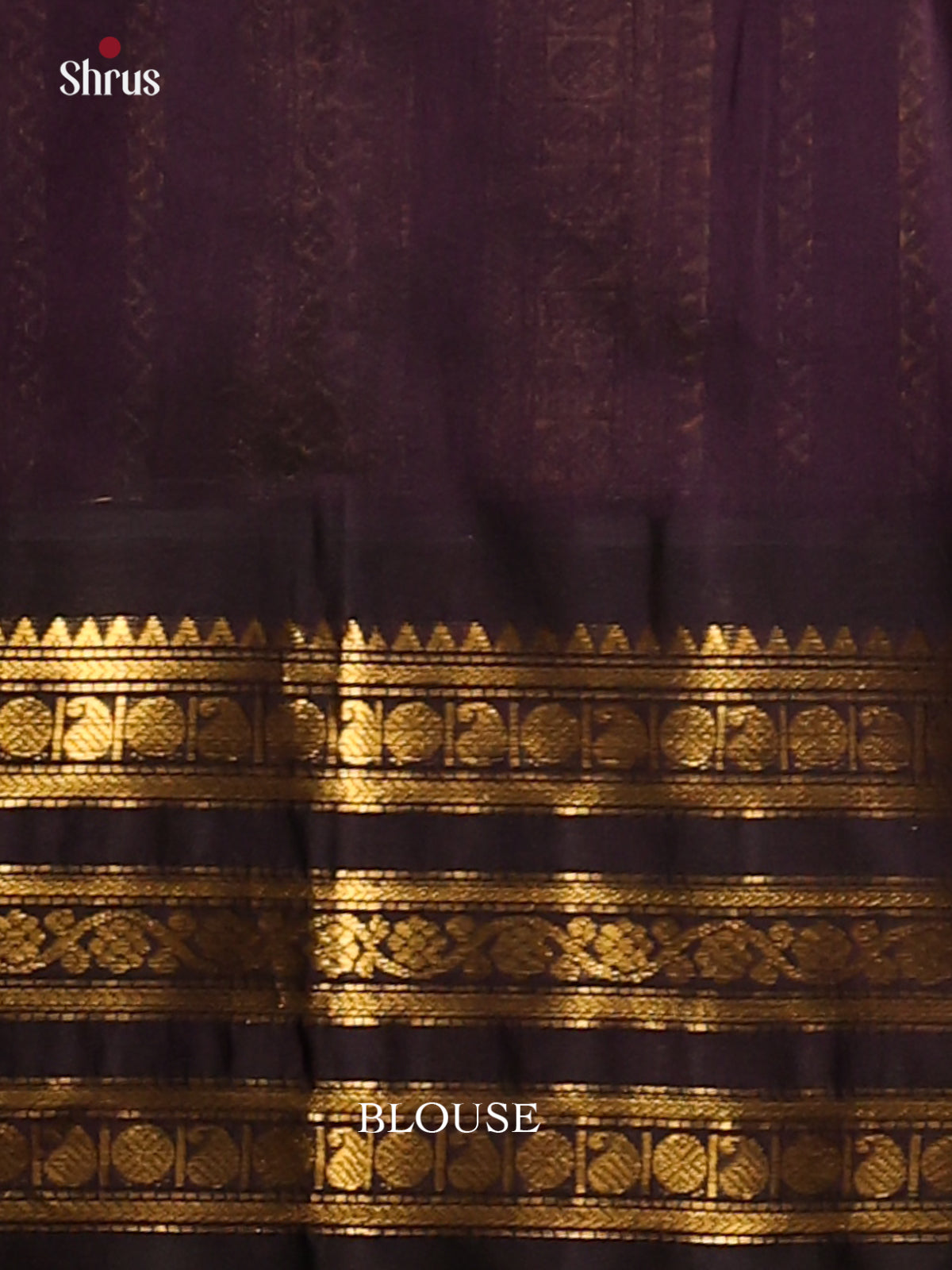 Exquisite Cream Silk Cotton Saree with contrast Brown zari border - Shop on Shrus.com