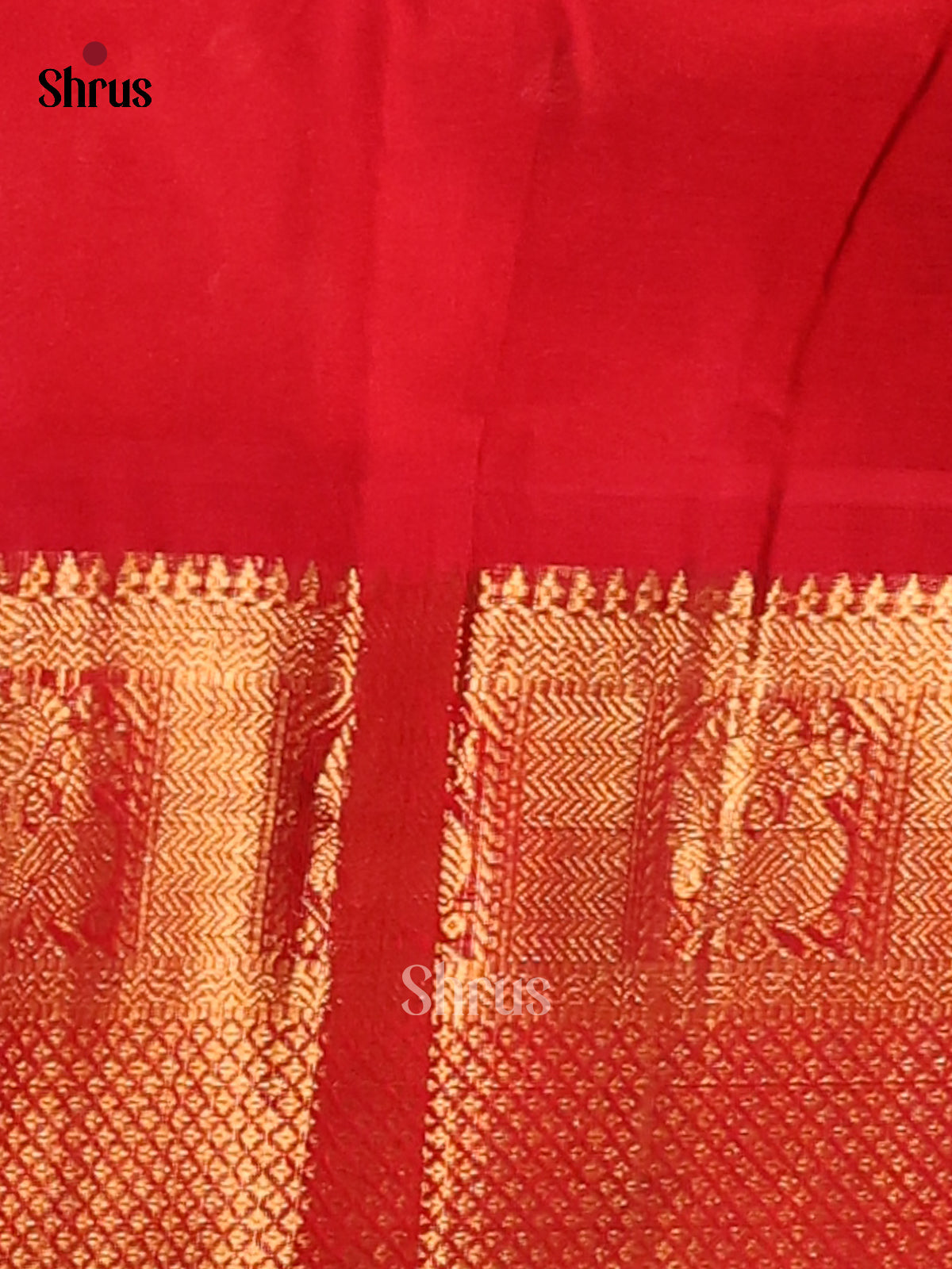 Stunning Violet  Silk Cotton Saree with gold zari peacock buttas , brocade pallu - Shop on Shrus.com