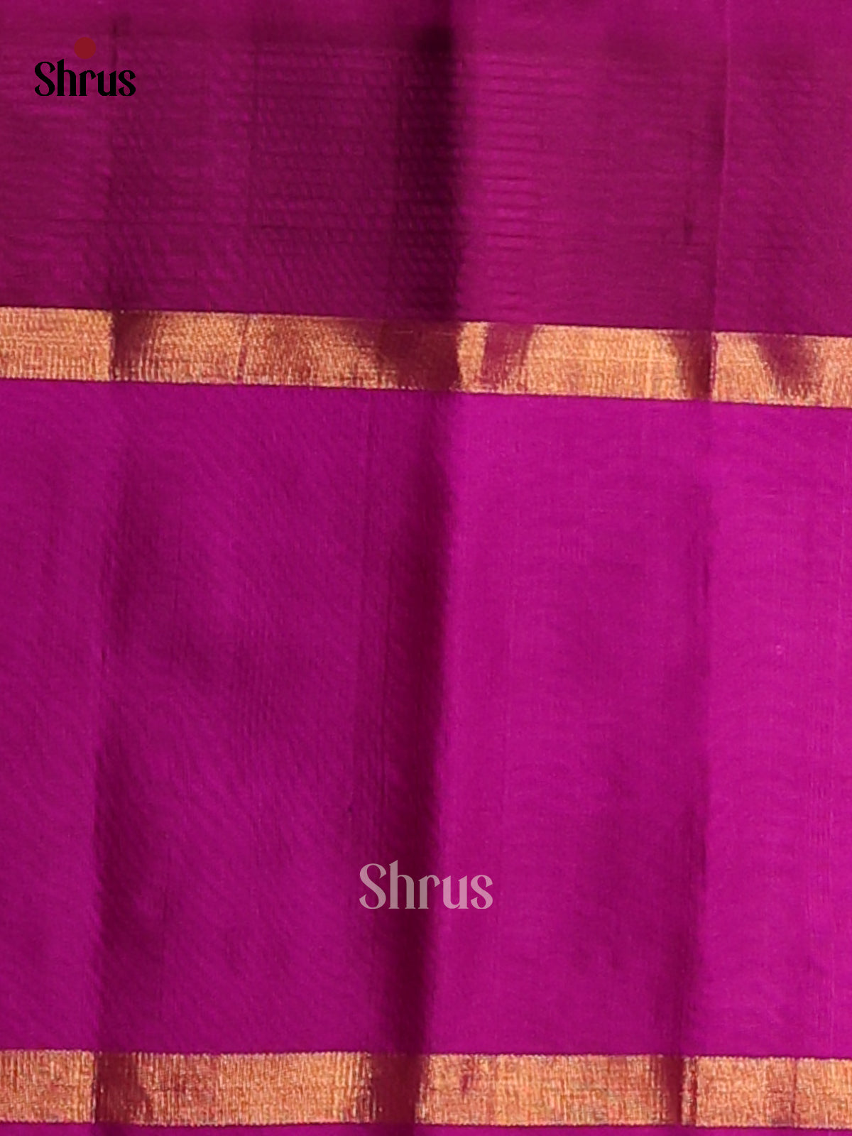 Charming Double Shaded Grey Silk Cotton Saree with elephant motifs in Majenta pink border - Shop on Shrus.com