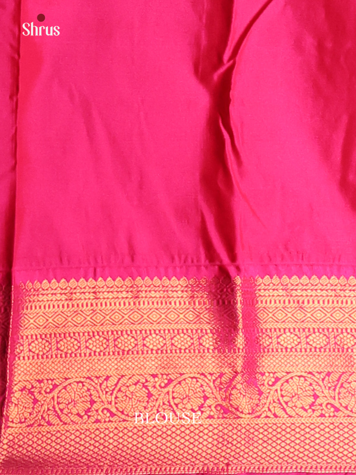 Green & Pink - Semi Kanchipuram Saree - Shop on Shrus.com