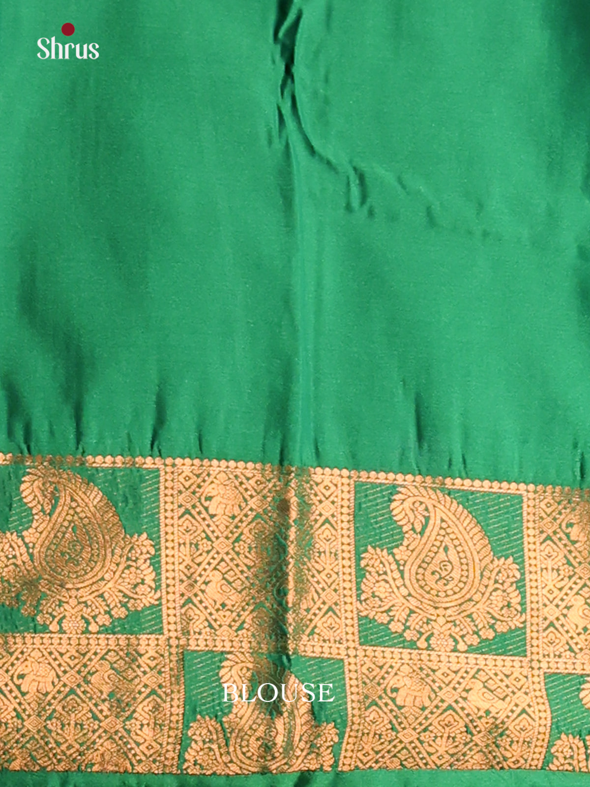 Pink & Green - Semi Kanchipuram Saree - Shop on Shrus.com