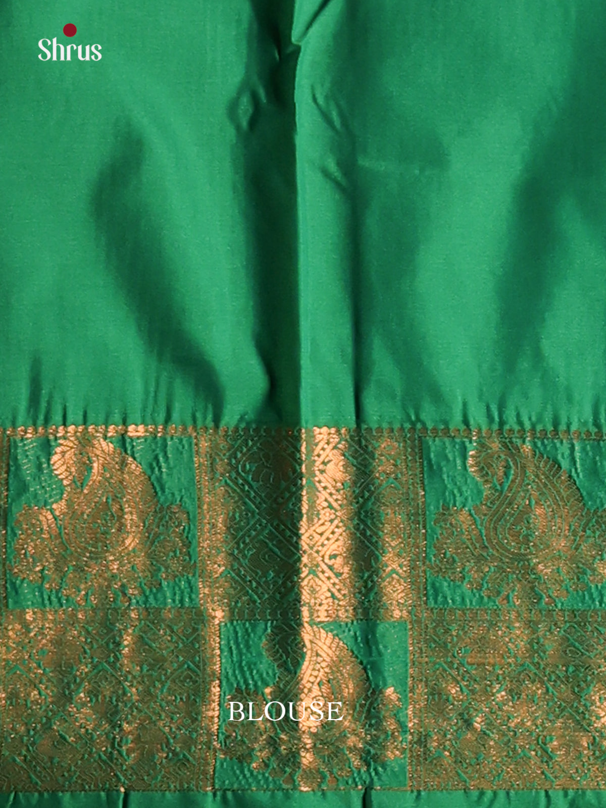Pink & green - Semi Kanchipuram Saree - Shop on Shrus.com