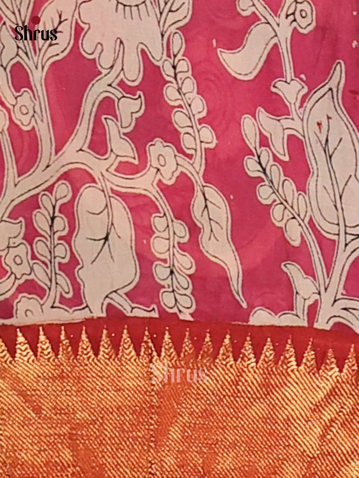 DES28151 - chennur-kalamkari Saree - Shop on Shrus.com