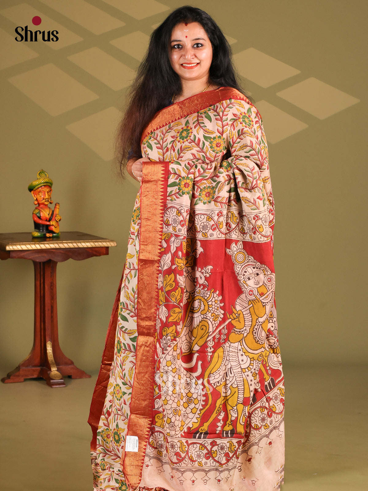 DES28160 - chennur-kalamkari Saree - Shop on Shrus.com