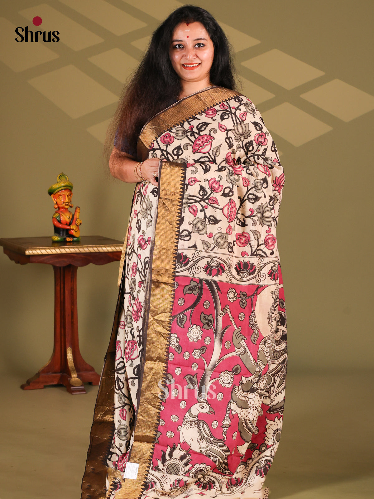 DES28169 - chennur-kalamkari Saree - Shop on Shrus.com