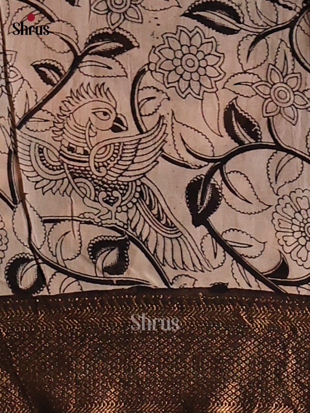 DES28173- chennur-kalamkari Saree - Shop on Shrus.com