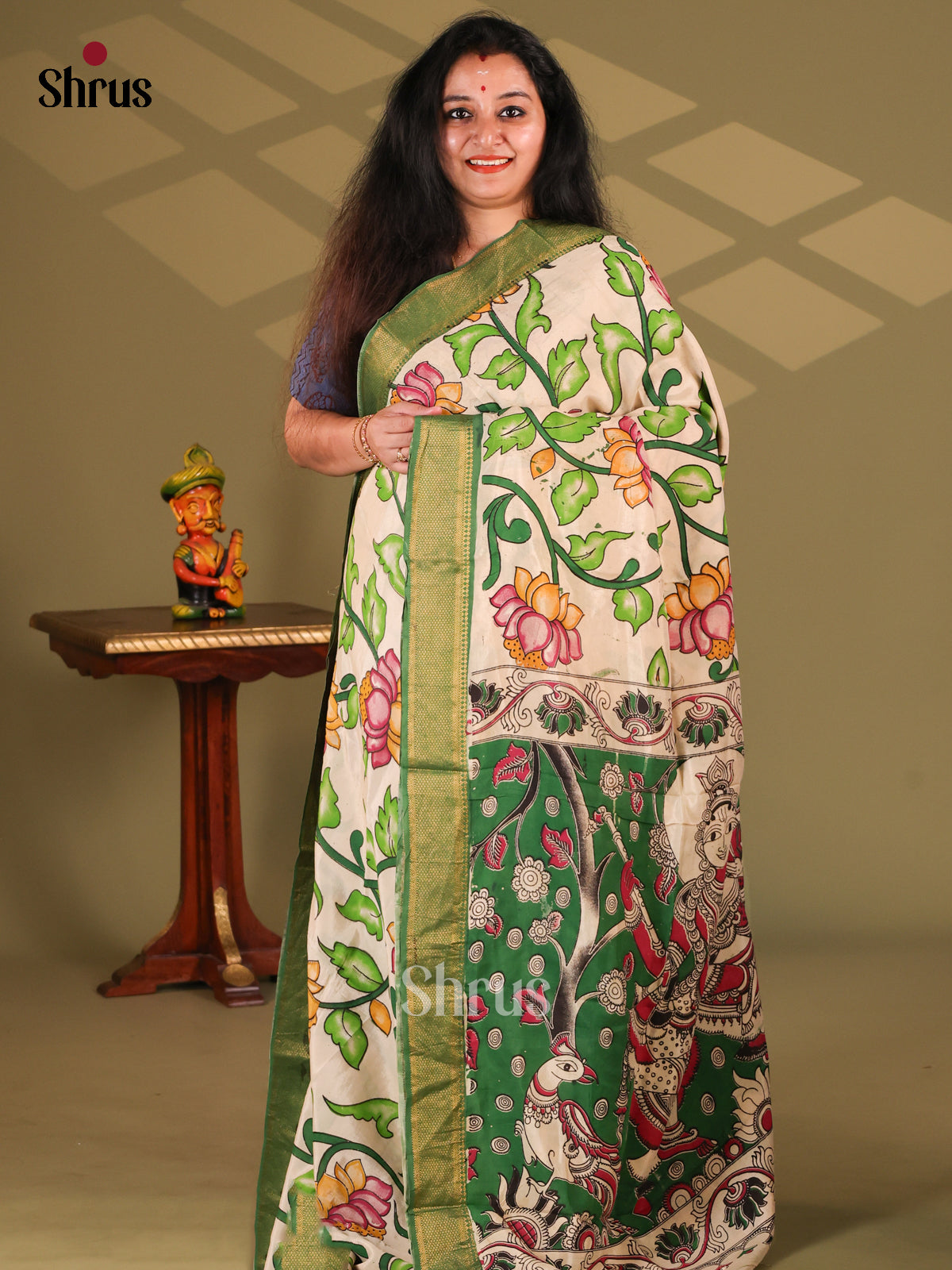 DES28178 - chennur-kalamkari Saree - Shop on Shrus.com