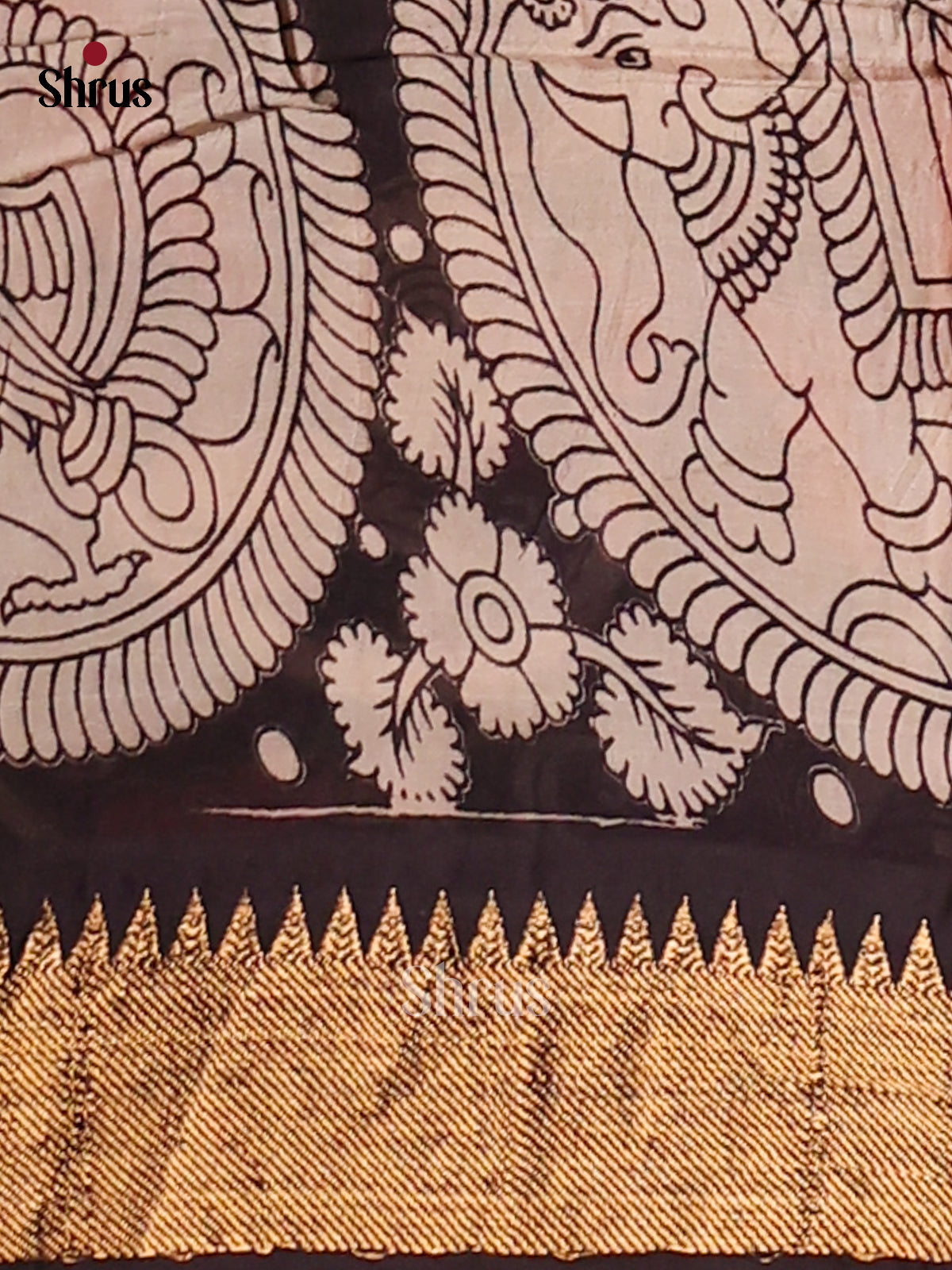 DES28179- chennur-kalamkari Saree - Shop on Shrus.com