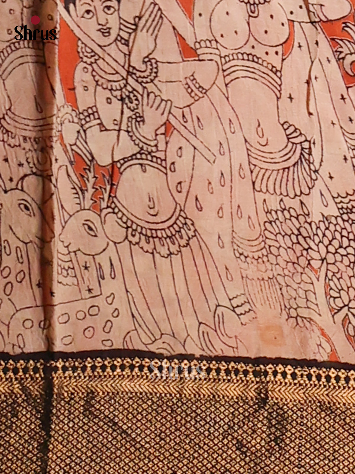 DES28180 - chennur-kalamkari Saree - Shop on Shrus.com