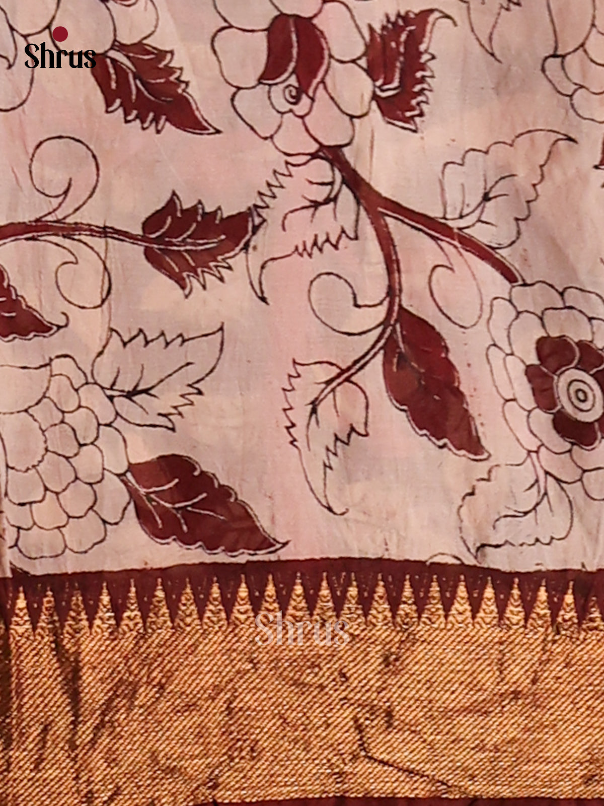 DES28194- chennur-kalamkari Saree - Shop on Shrus.com