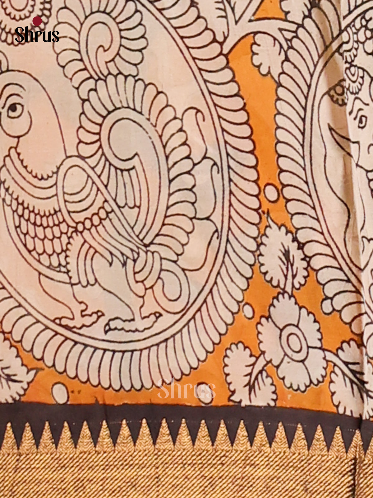 DES28204- chennur-kalamkari Saree - Shop on Shrus.com