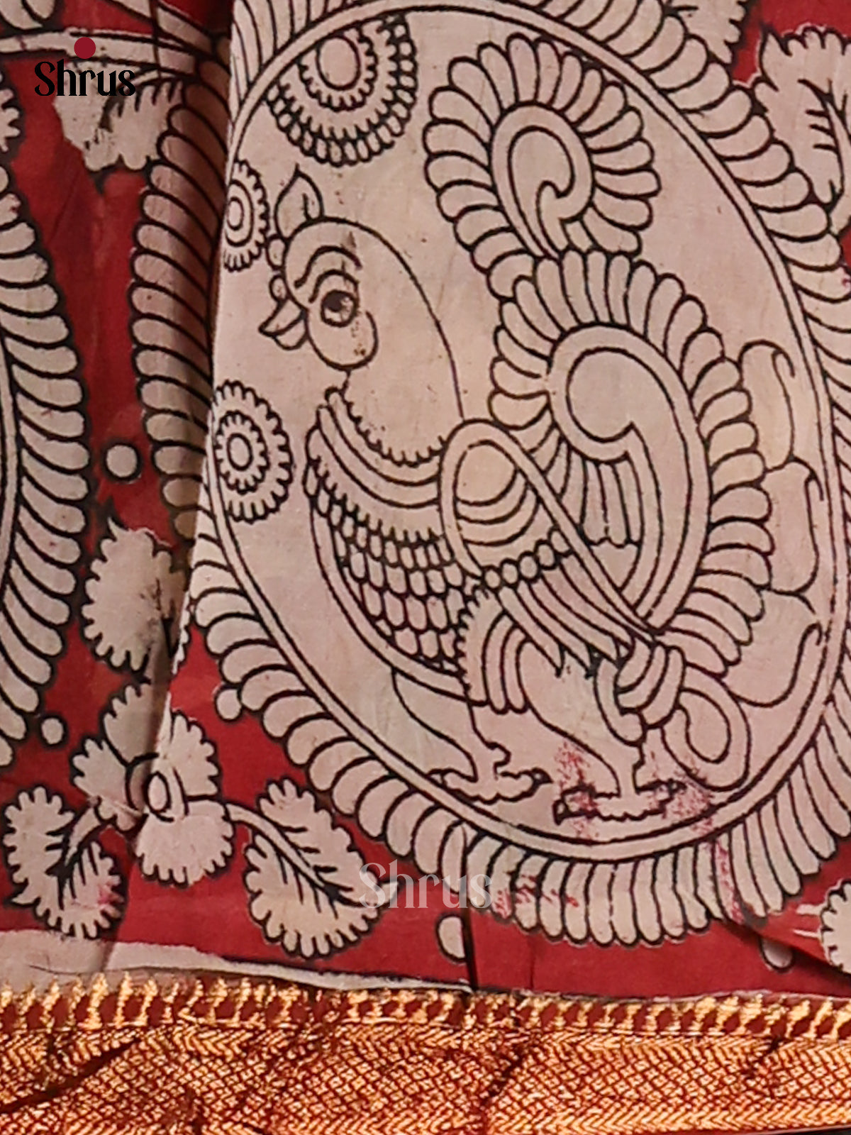 DES28215- chennur-kalamkari Saree - Shop on Shrus.com