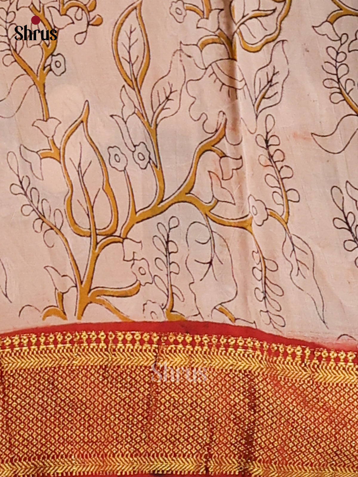 DES28221- chennur-kalamkari Saree - Shop on Shrus.com