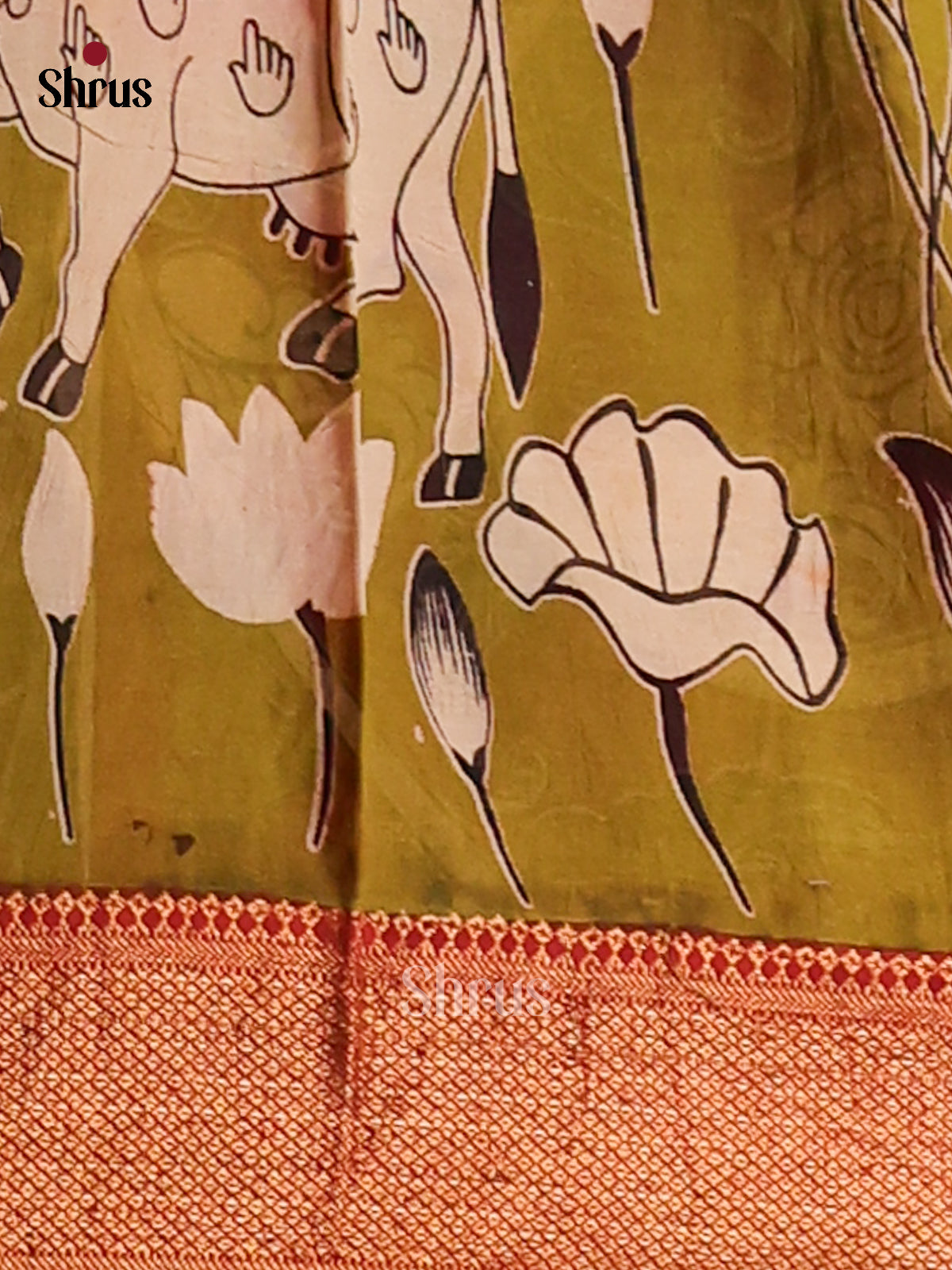 DES28223 - chennur-kalamkari Saree - Shop on Shrus.com