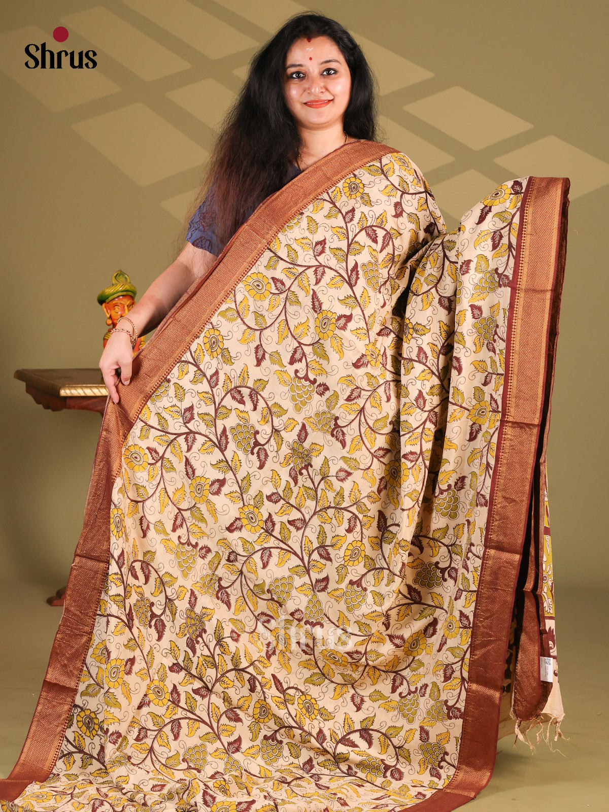 DES28226 - chennur-kalamkari Saree - Shop on Shrus.com