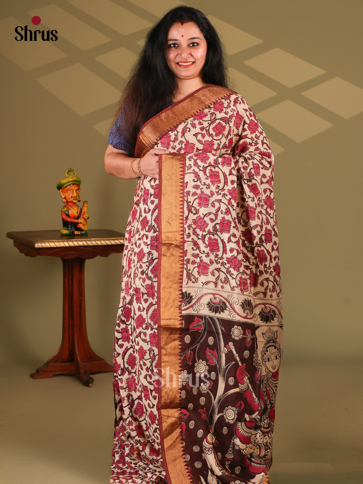DES28231 - chennur-kalamkari Saree - Shop on Shrus.com