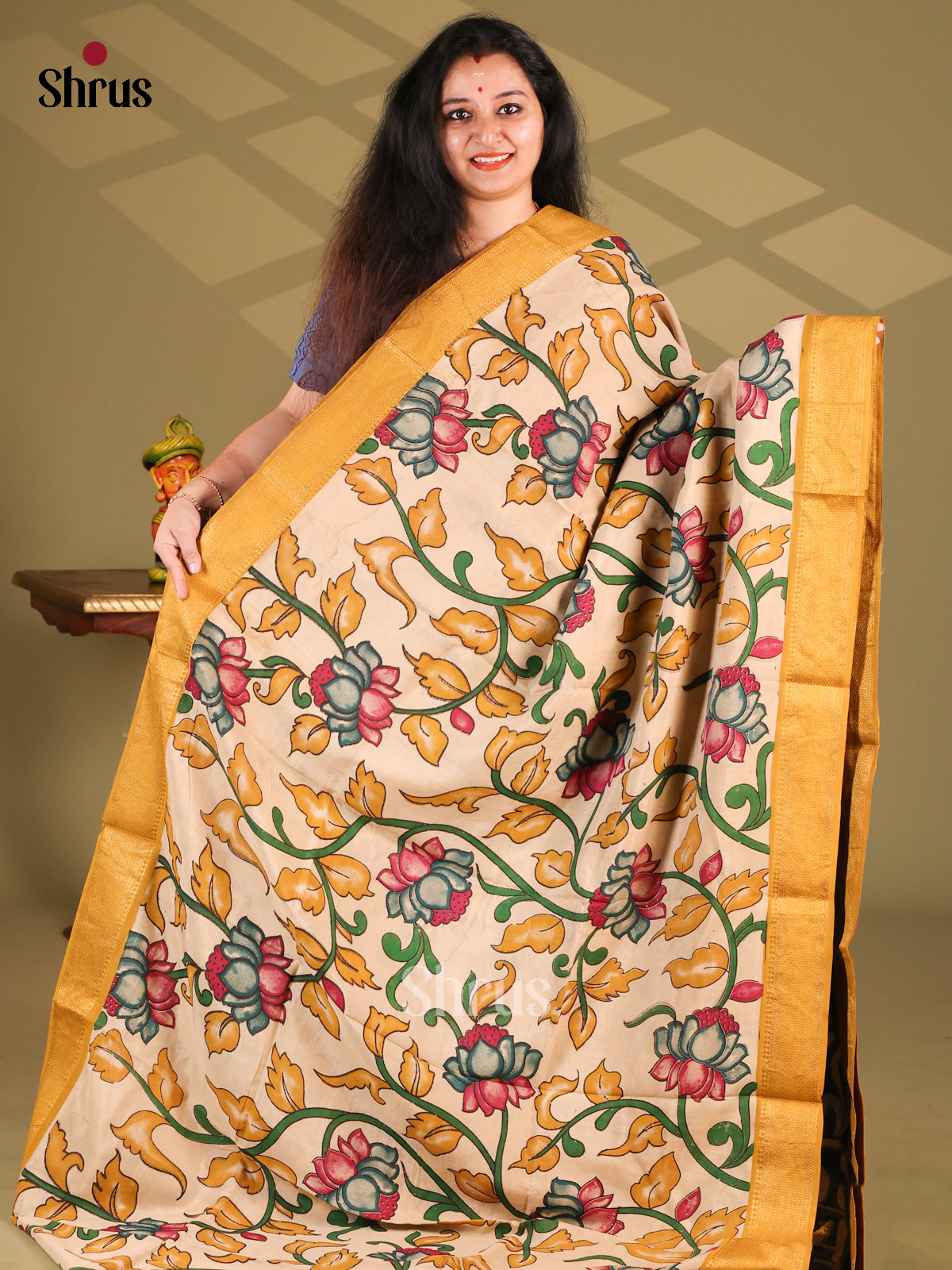 DES28232 - chennur-kalamkari Saree - Shop on Shrus.com