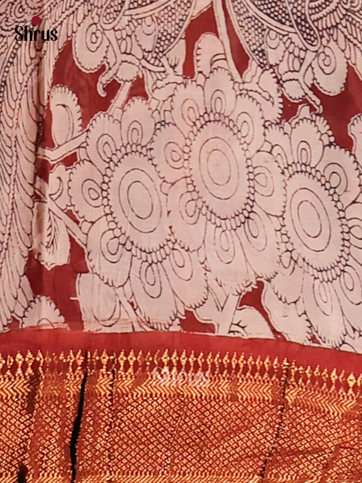 DES28233 - chennur-kalamkari Saree - Shop on Shrus.com