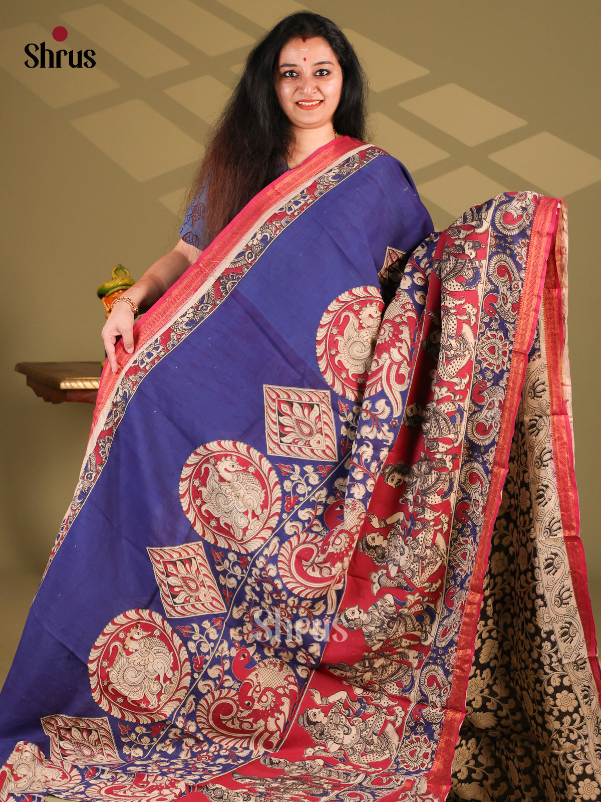 DES28235 - chennur-kalamkari Saree - Shop on Shrus.com