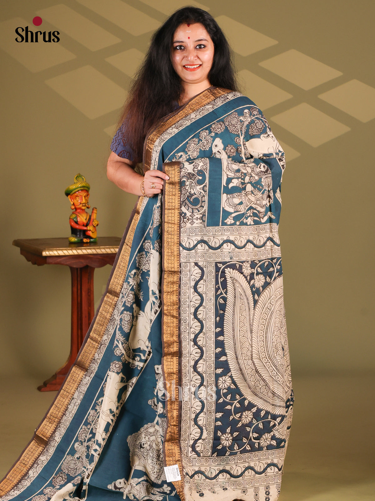 DES28236 - chennur-kalamkari Saree - Shop on Shrus.com