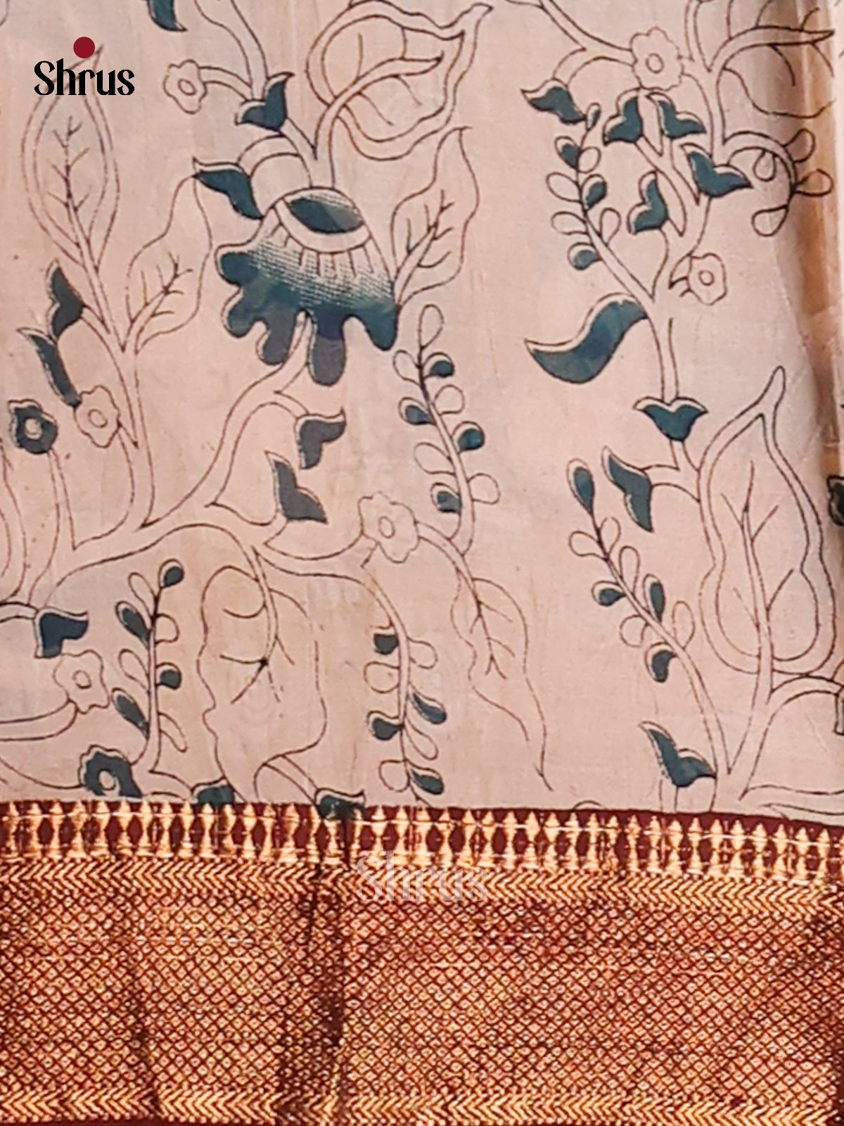 DES28238- chennur-kalamkari Saree - Shop on Shrus.com