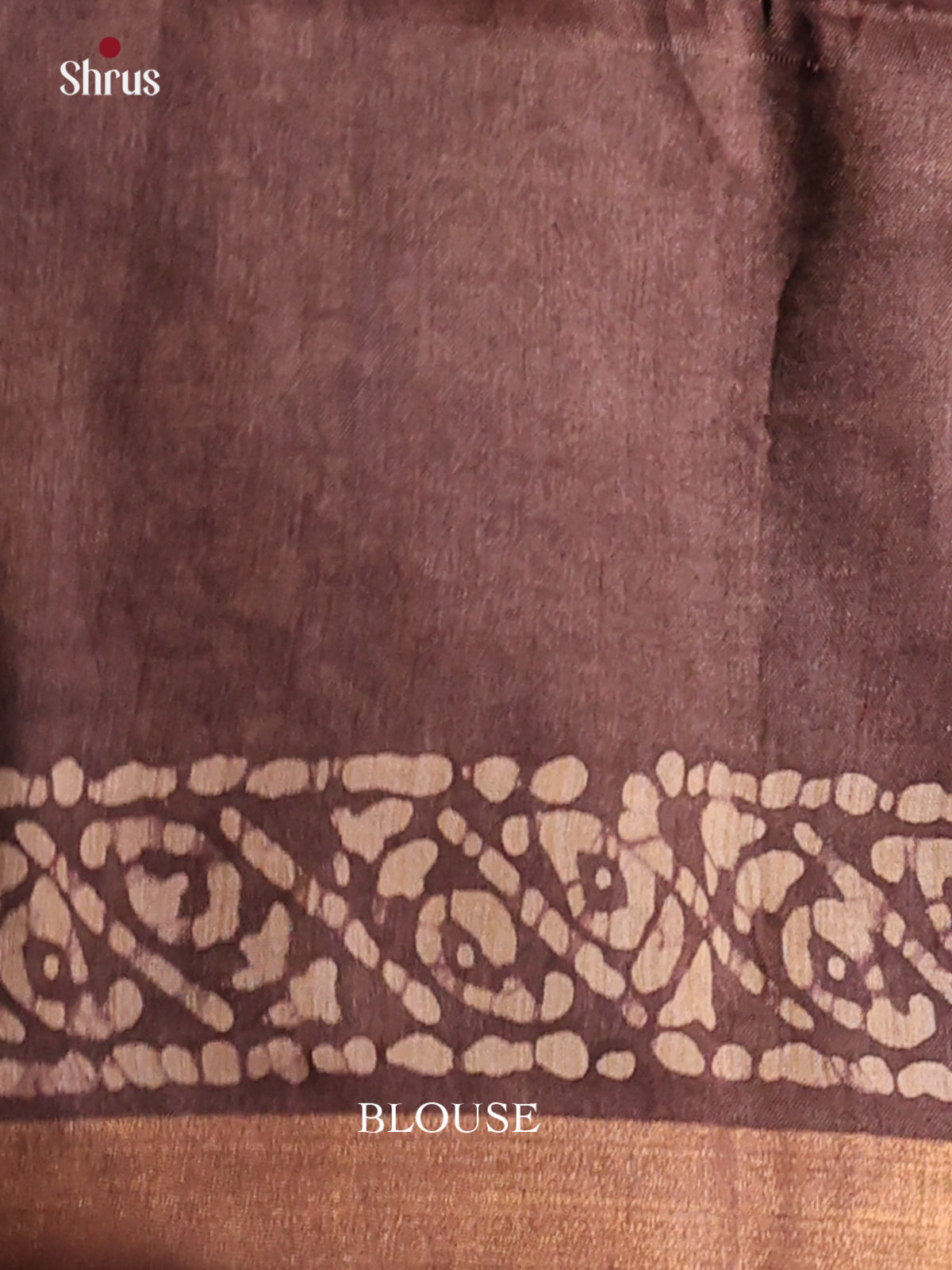 Pink & Brown- Bhatik Saree - Shop on Shrus.com