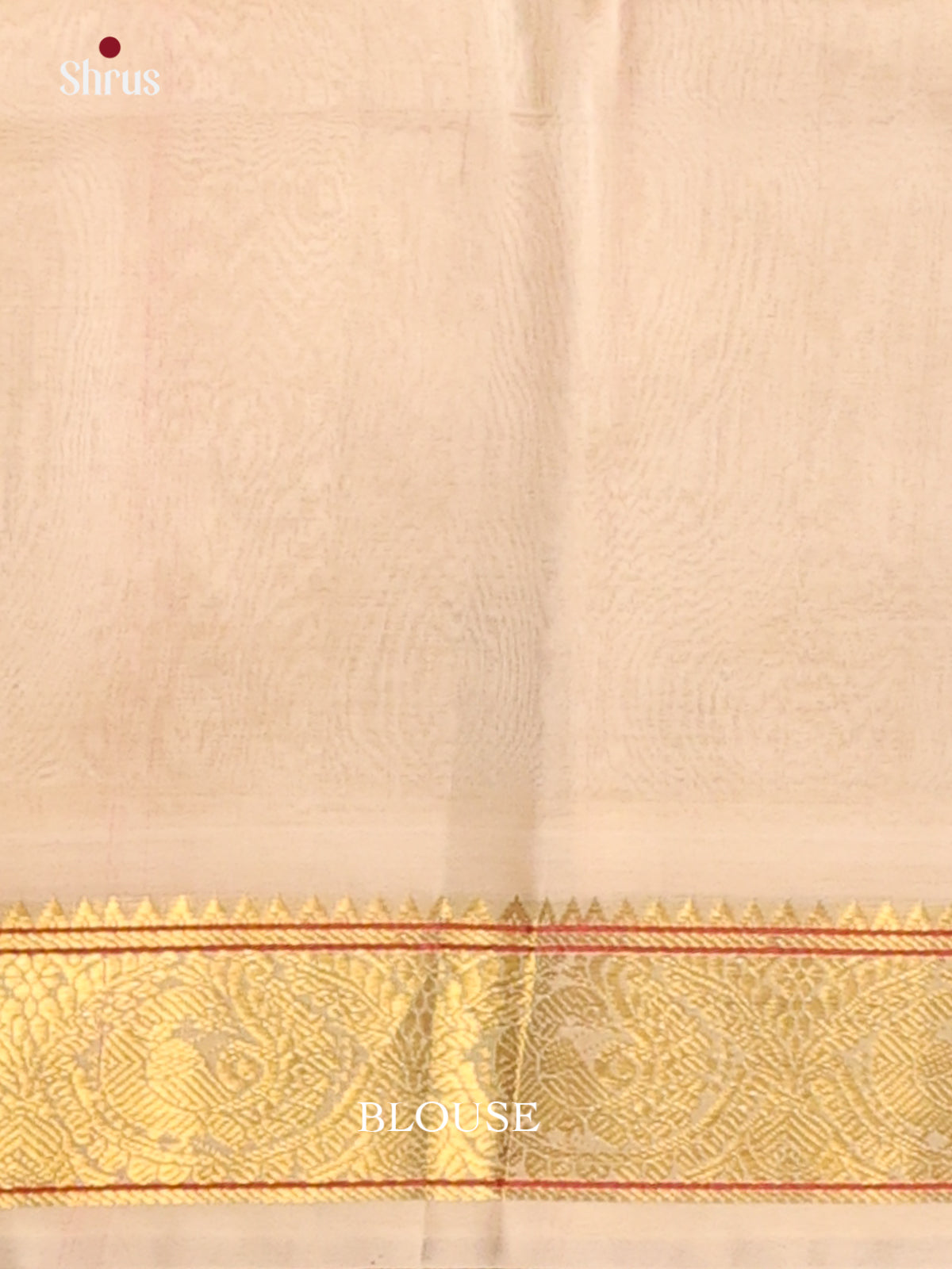 Vibrant Violet Silk Cotton Saree with gold zari floral buttas , cream brocade pallu - Shop on Shrus.com