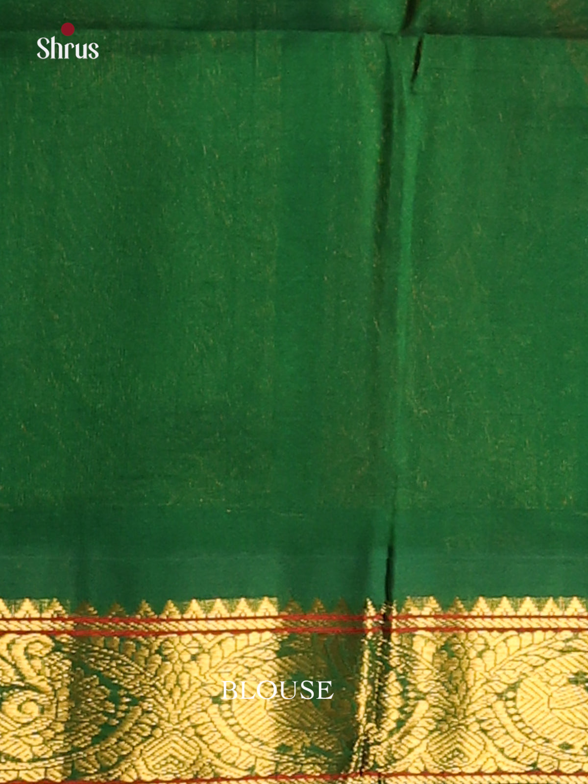 Timeless Orange & Green Silk Cotton Saree With Zari Buttas & Traditional Pallu - Shop on Shrus.com