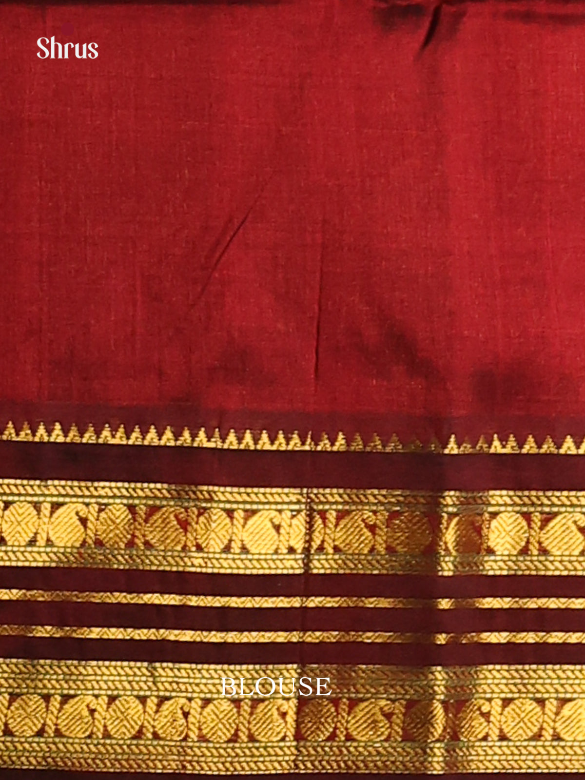 Ethereal Grey Silk Cotton Saree with thread woven checks & Maroon rettaipet zari border - Shop on Shrus.com