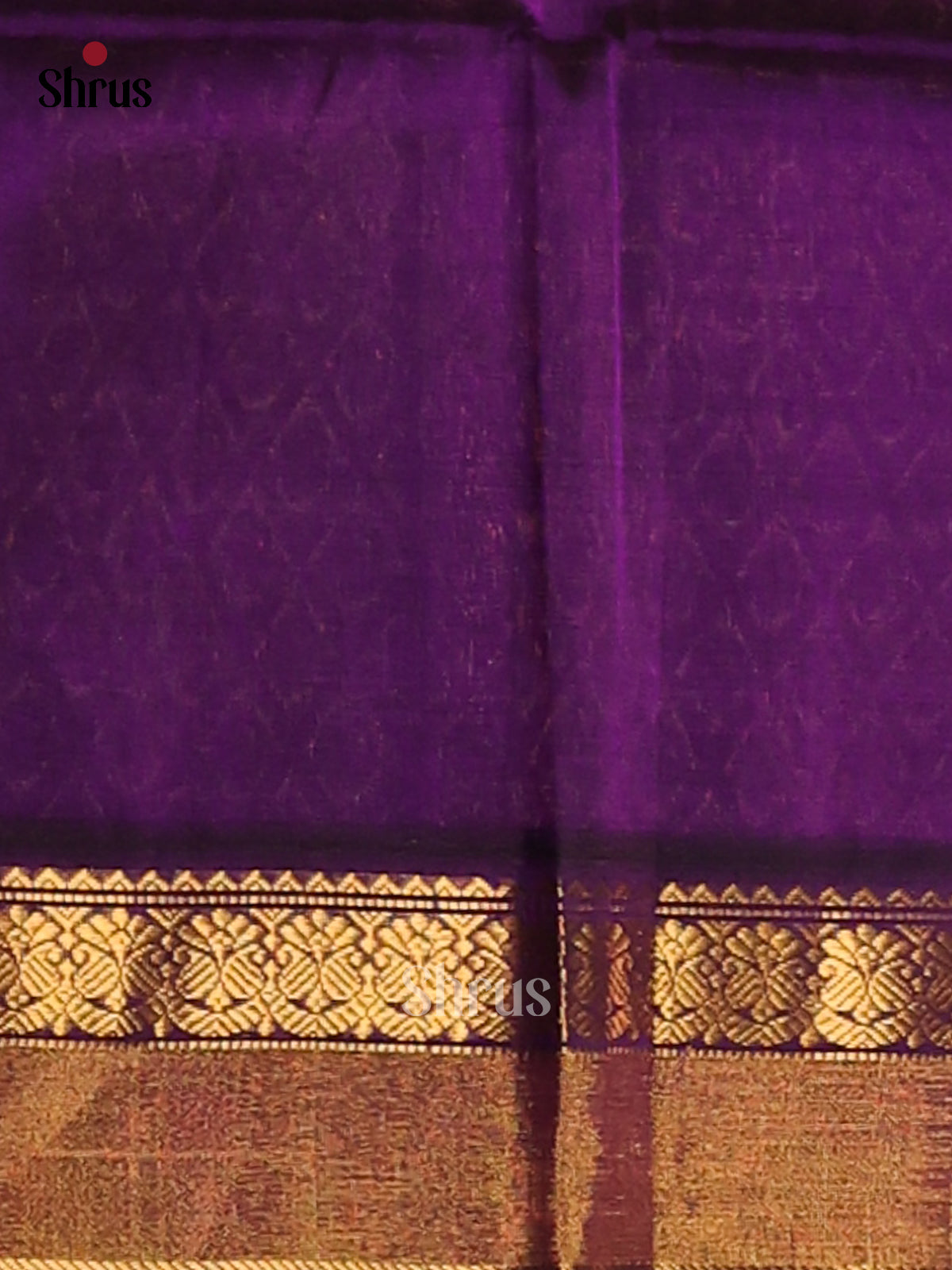 Classy Parrot Green & Violet Silk Cotton Saree With Zari Woven Floral Motifs - Shop on Shrus.com