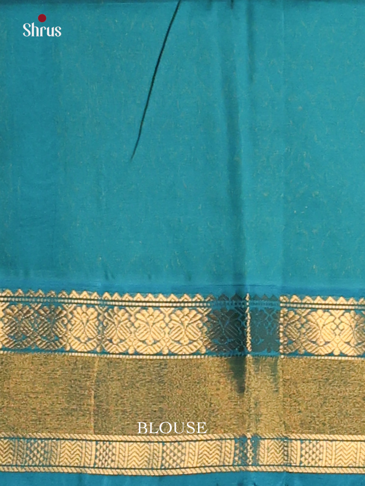 Violet and Blue Silk Cotton Saree adorned with rettaipet zari border - Shop on Shrus.com