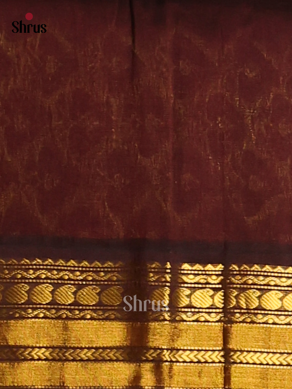 Beautiful Pink Silk Cotton Saree with gold zari manga buttas & brocade pallu - Shop on Shrus.com