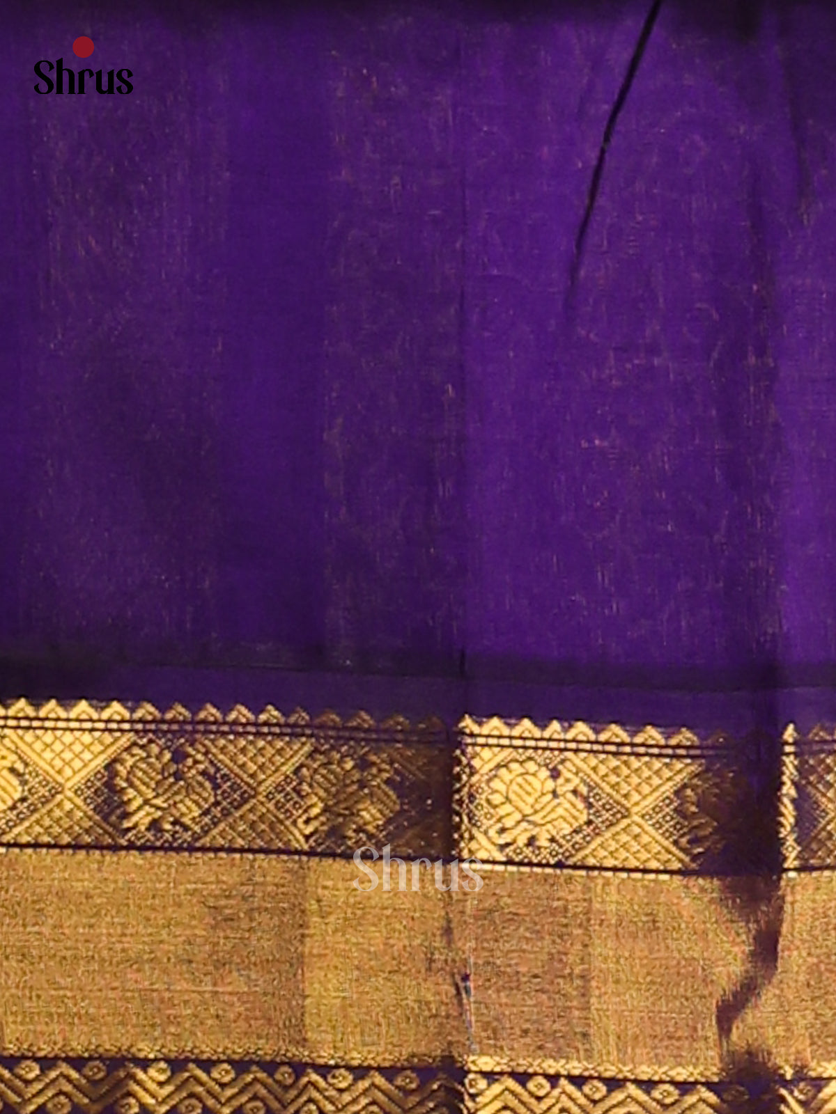 Double Shaded Green Silk Cotton Saree with gold zari peacock buttas ,brocade pallu - Shop on Shrus.com