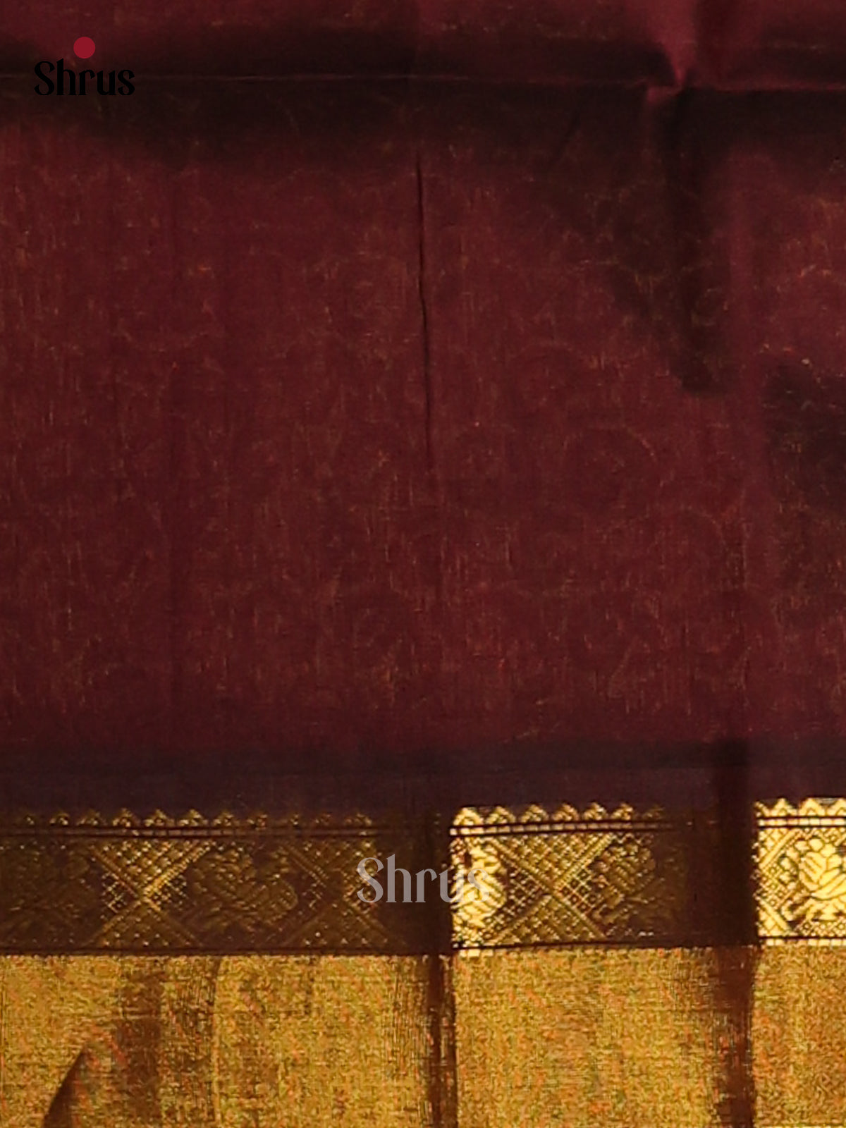 Lustrous Lotus Pink Silk Cotton Saree with zari peacock buttas & Brown zari brocade pallu - Shop on Shrus.com