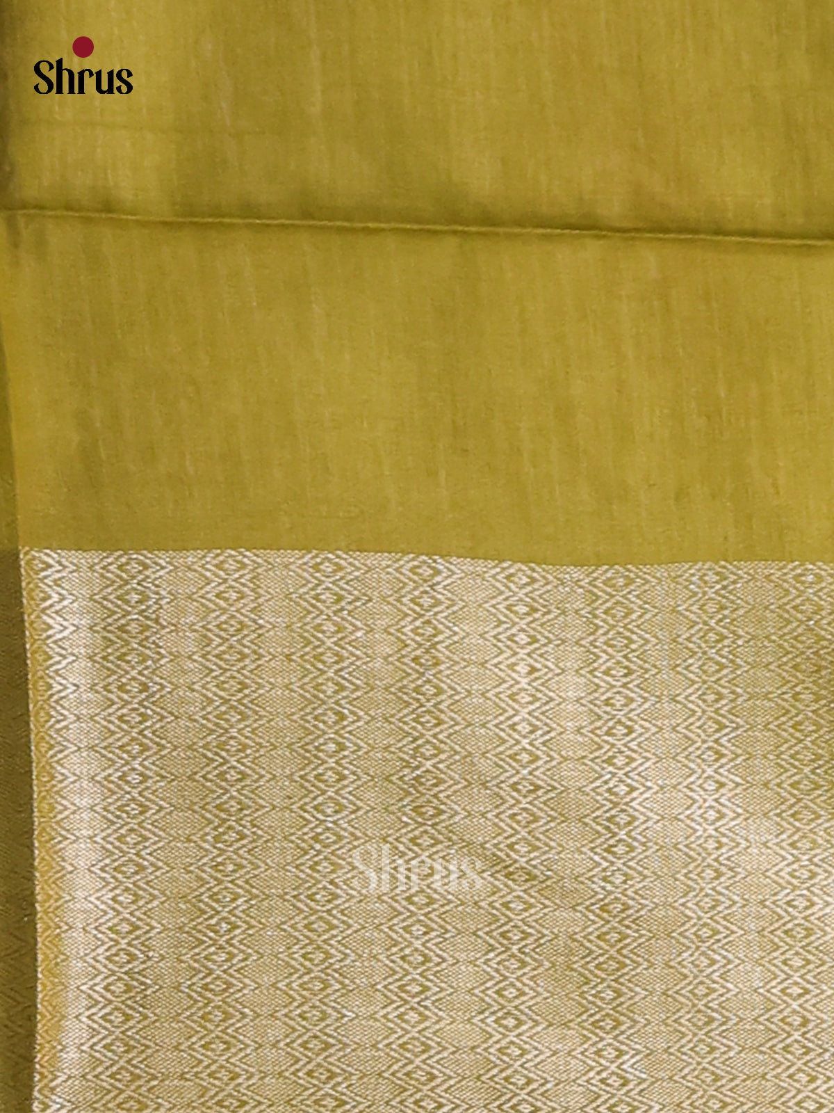 Brown With Green- shibori saree - Shop on Shrus.com
